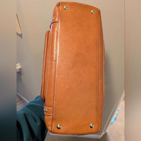 2007 Y2K Coach Hamptons Whiskey Leather Satchel In Good Condition 11085 Purse - Picture 4 of 9